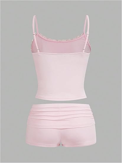 Lace Cami Shorts Set